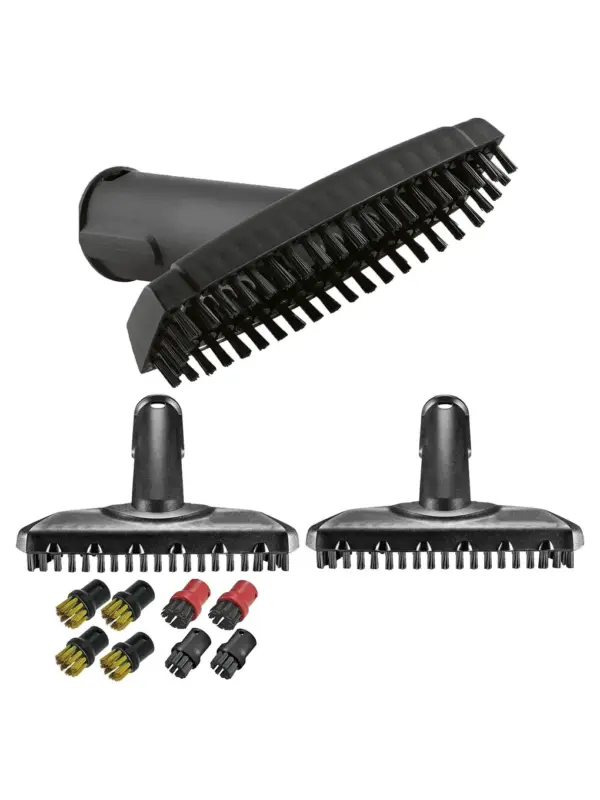 Karcher SC1 Steam Cleaner Brush Nozzle Kit – 4 Nylon & 4 Brass Nozzles