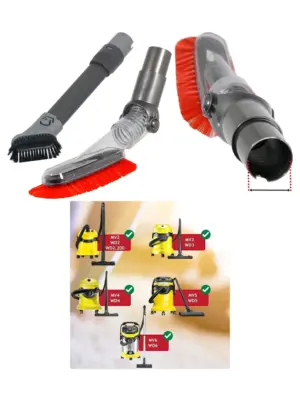 Karcher Vacuum Brush Kit Soft Dusting & Crevice Tools for WD2-6 MV2-6