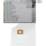 Karcher Vacuum Dust Bags 5 Pack for NT 70/1 70/2 70/3 75/2 and 65