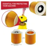 Karcher Vacuum Dust Bags & Filter – 5 Pack for A2204/A2234PT/A2534
