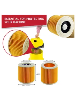 Karcher Vacuum Dust Bags & Filter – 5 Pack for A2204/A2234PT/A2534