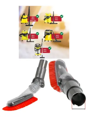 Karcher Vacuum Dust Brush – Flexible Fit for WD2‑WD6 & MV2‑MV6