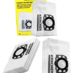 Karcher WD3SE Fleece Vacuum Filter Bags – Pack of 4 Replacement