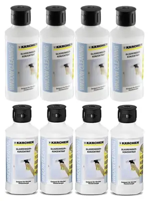 Karcher Window Vacuum Cleaner + 4 x 500ml Glass Cleaning Detergent
