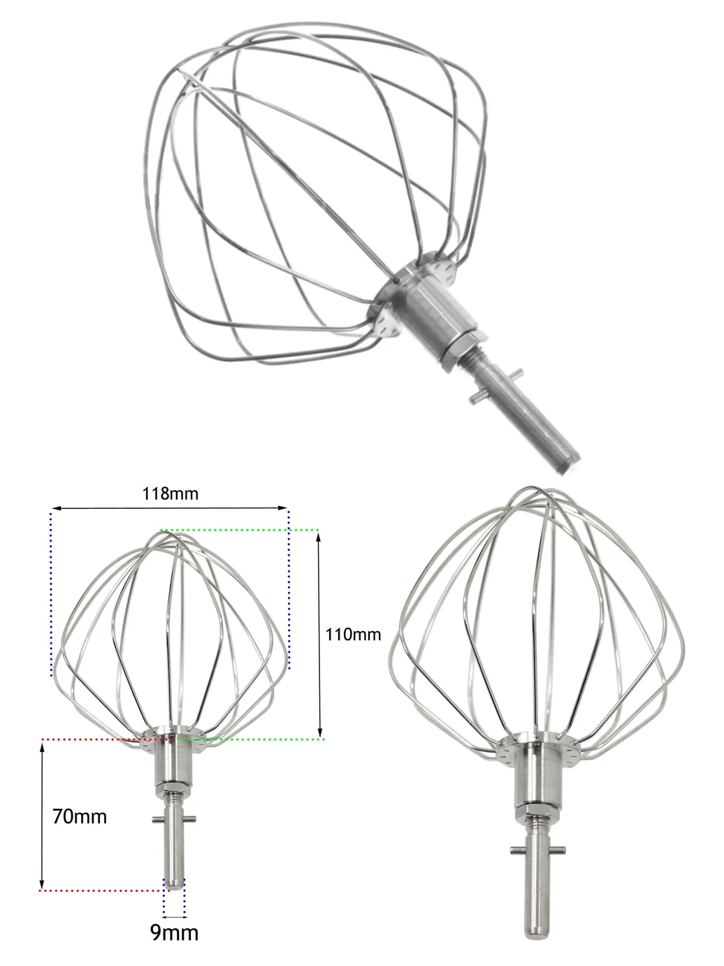 Kenwood 6‑Wire Balloon Whisk – compatible with KVC30 to KVC85