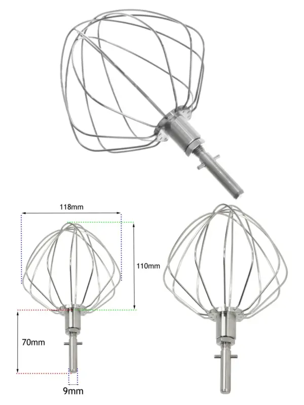 Kenwood 6 Wire Balloon Whisk for Kitchen Mixer KMC Attachment