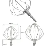 Kenwood 6 Wire Balloon Whisk for Major Chef Mixers KM001 to KM011