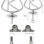 Kenwood Aluminum Chef K Beater Attachment for KM0‑KM5 & A900 Mixers