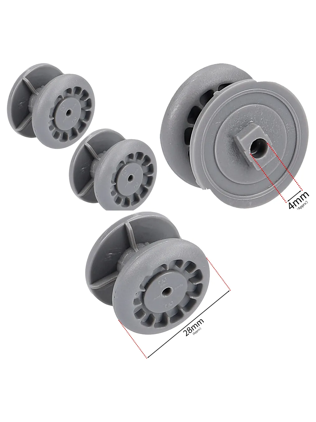 Kenwood Dishbasket Wheel Guide (2 pcs) – Fits KDW45/60, KID45/60