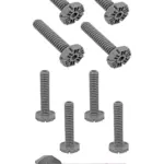 Kenwood Dishwasher Adjustable Foot Screw KID60B14 110mm