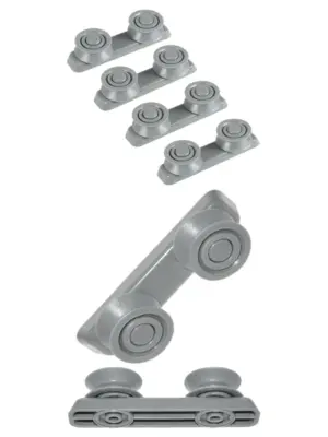 Kenwood Dishwasher Basket Rail Runner – 4 Rounded Guide Wheels