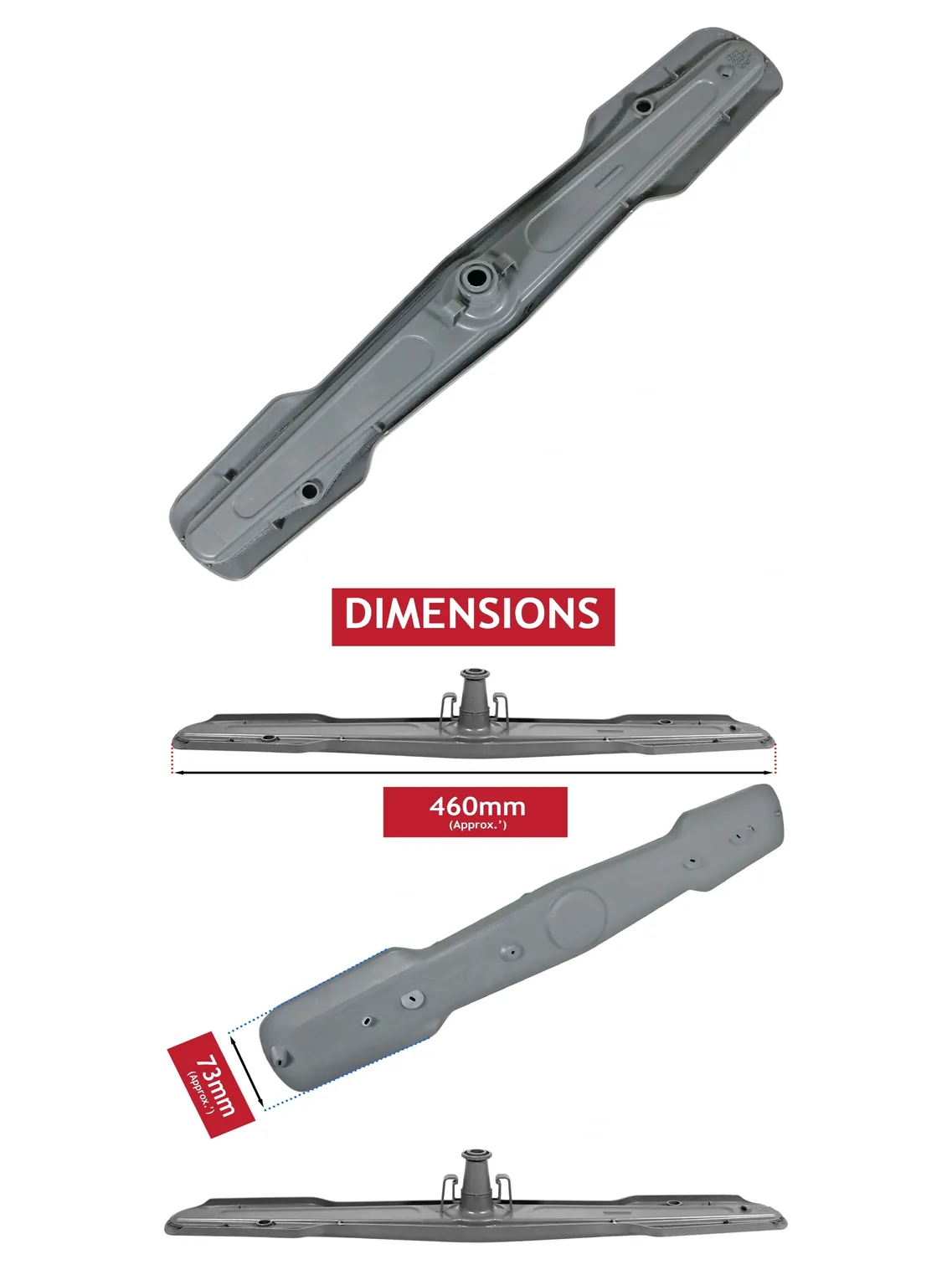 Kenwood Dishwasher Lower Spray Arm Jet for KDWA128/139/812