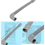 Kenwood Dishwasher Replacement Drain Hose 21mm x 305mm for KDW45/KID45