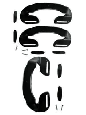 Kenwood Fridge Freezer Ergonomic Black Door Handles 190mm, 2‑Pack