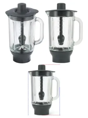 Kenwood KAH359GL Glass Blender Attachment for Chef XL Kitchen Machine