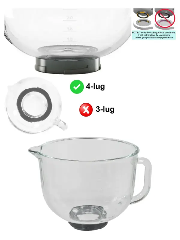 Kenwood KMix 5L Mixing Bowl Food Processor with 4‑Lug Design