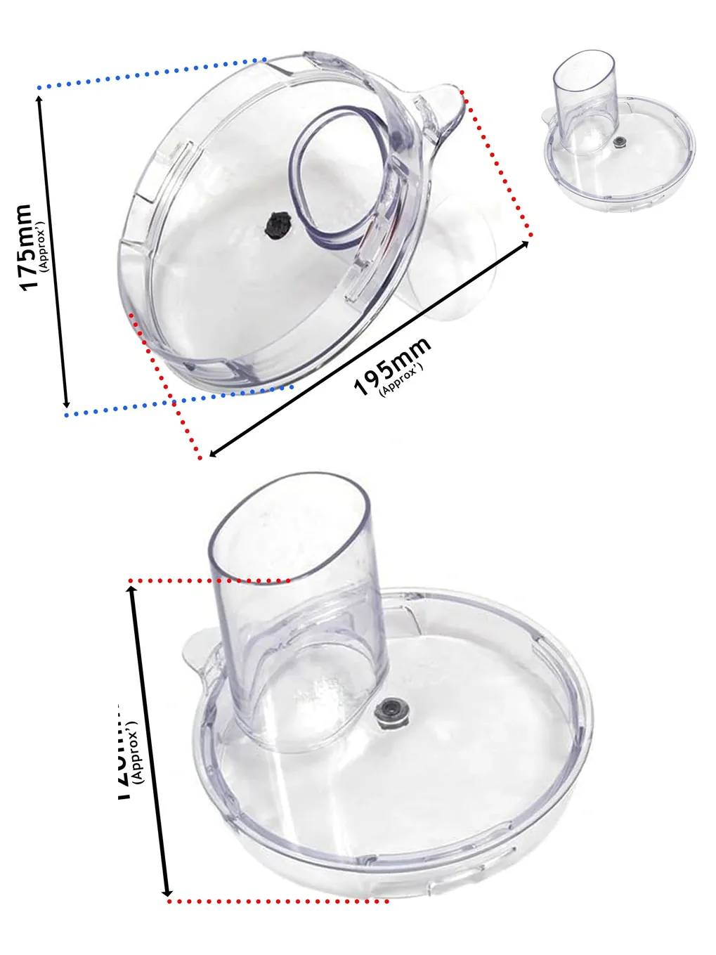 Kenwood Multipro Compact Food Processor Lid & Chute for FDM30 & FPM250