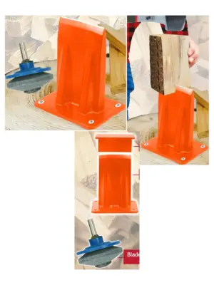 Kindling Firewood Splitter Wedge Kit with Drill Blade Sharpener