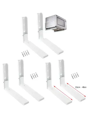 Kitchen Extendable Wall‑Mount Bracket for Russell Hobbs Microwaves