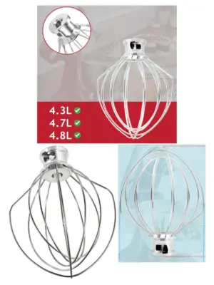 KitchenAid Type 6 Wire Whisk K45WW for 4.3‑4.8L Tilt‑Head Mixers