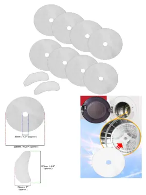 Klarstein Jet Dryer Filter Kit – 10 Cloth Exhaust & Intake Filters