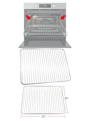 Lamona 466×385 mm Oven Grill Shelf – Fits LAM3701-3703, LAM7000-7001