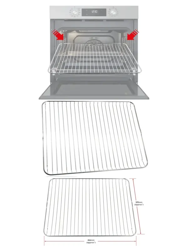 Lamona 466×385 mm Oven Grill Shelf – Fits LAM3701-3703, LAM7000-7001