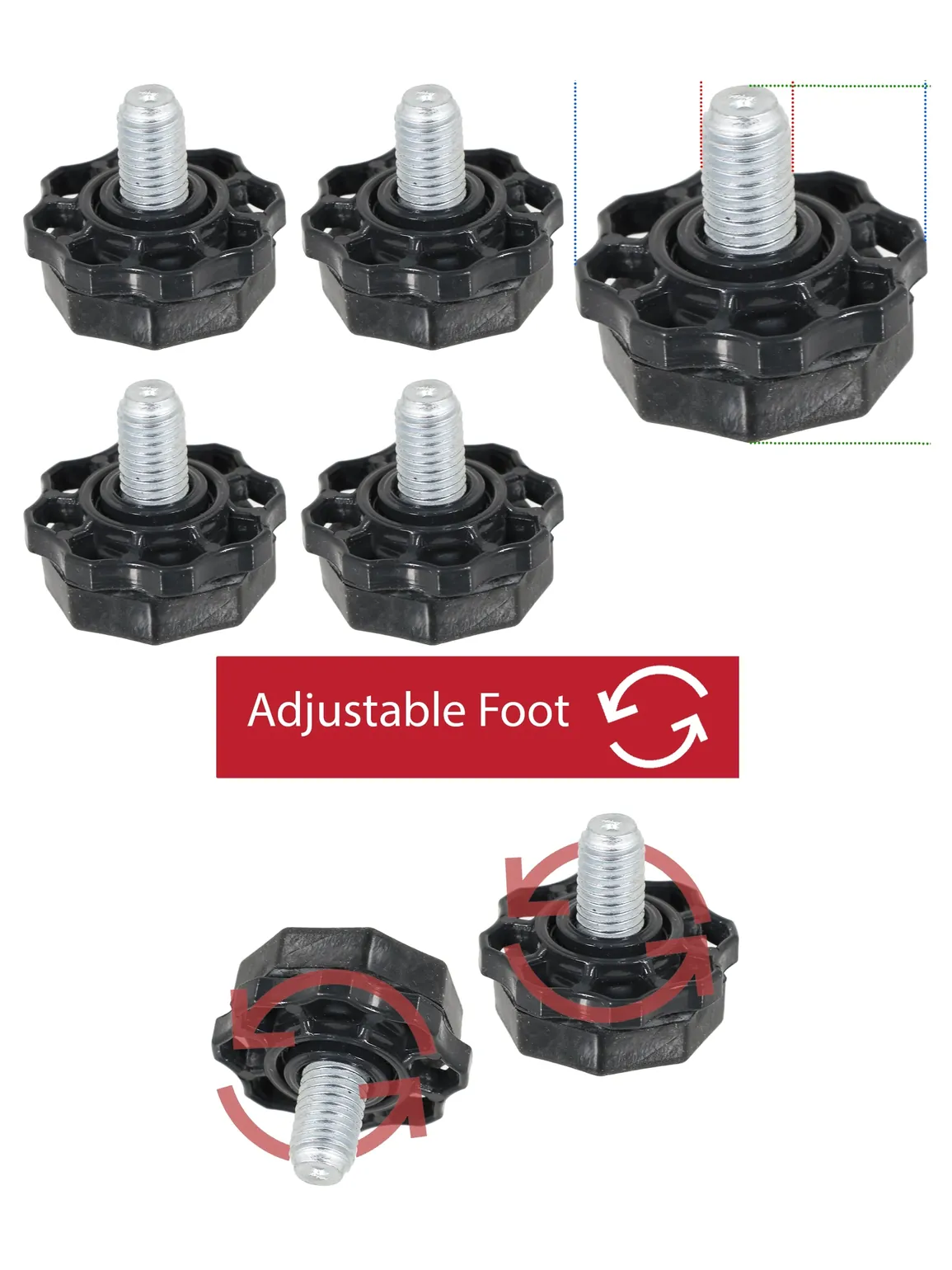 Lamona Adjustable Washing Machine Feet – Set of 4 for LAM8702/03/20/40