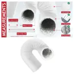 Lamona Cooker Hood Vent Hose Insulated PVC Duct Pipe 6m x 2.5m