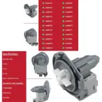 Lamona Dishwasher Drain Pump for Models 8300-8602 Replacement