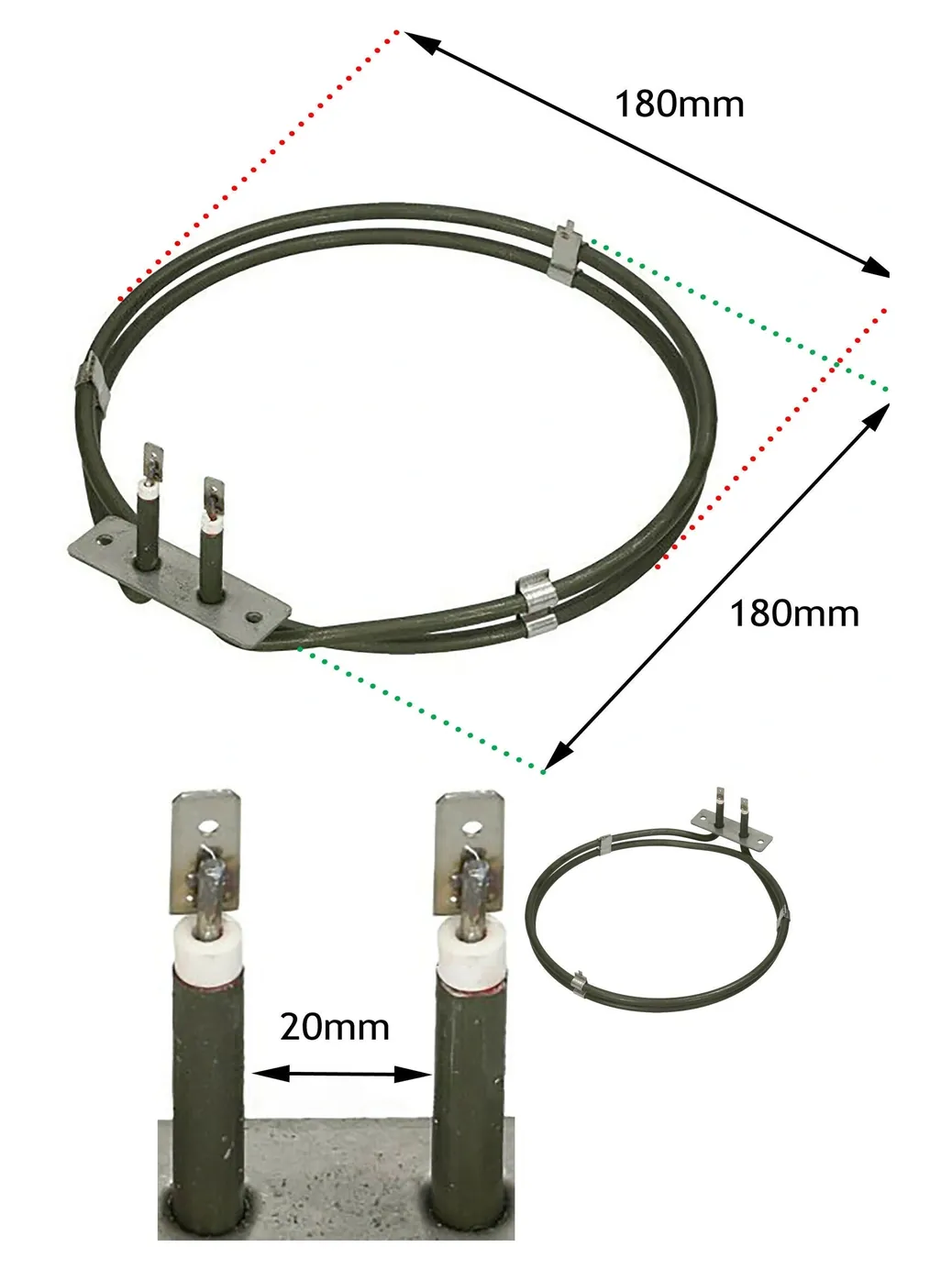 Lamona Fan Oven Heater Element Set – 1900W, 230V