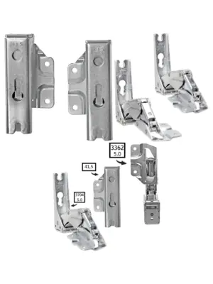 LAMONA Fridge Freezer Door Hinge Pair Integrated Left & Right 3363/3362