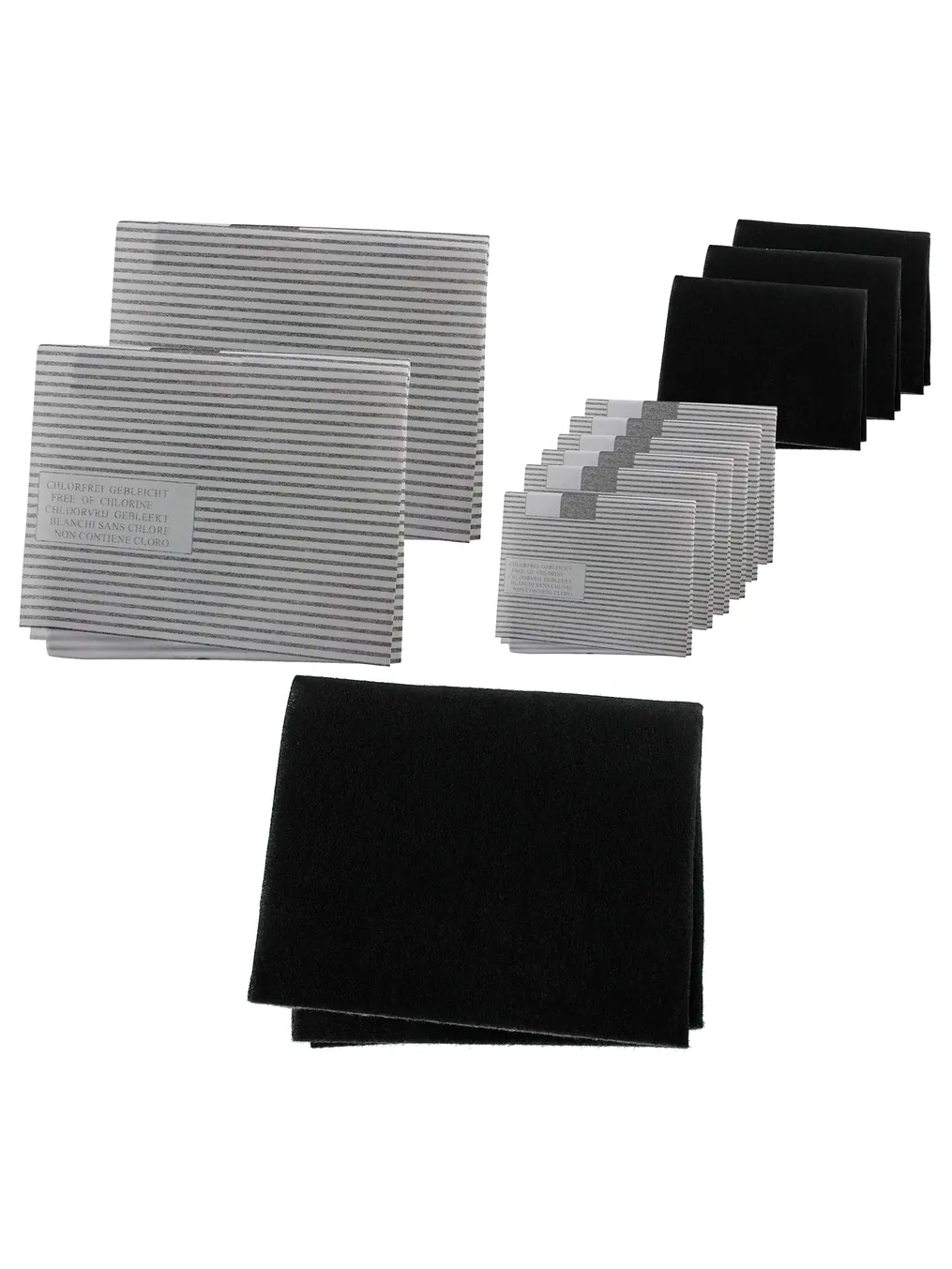 LAMONA Kitchen Hood Filter Kit – 6 Grease & 3 Carbon Filters
