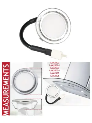 Lamona LAM2502/2503 68mm G4 LED Cooker Hood Lamp – Silver