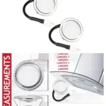 Lamona LAM2502/2503 Cooker Hood LED Bulbs – G4 68mm, Silver, Pack of 2