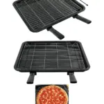 LAMONA Large Enamel Grill Tray & Rack – 370×440 mm Oven Accessory