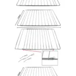 Lamona Oven Adjustable Extendable Shelf Rack – 2 Pack, 310‑565mm
