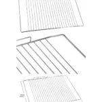 Lamona Oven Grill Shelf Rack – 462×362 mm – Fits LAM3100, LAM3201‑06
