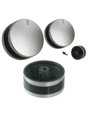 Lamona Oven Knob for LAM3200/3204/3401 - Silver/Black Control