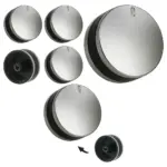 LAMONA Oven Knob Replacement – Silver/Black 4‑Pack for LAM3200 Series