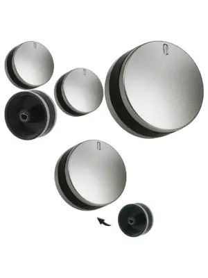 LAMONA Oven Knob Set – Silver/Black Switch for LAM3200/3204/3401