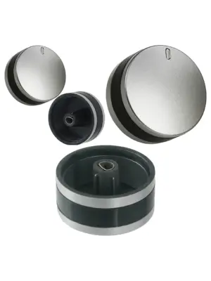 LAMONA Oven Knob – Silver/Black Control Switch for LAM3200