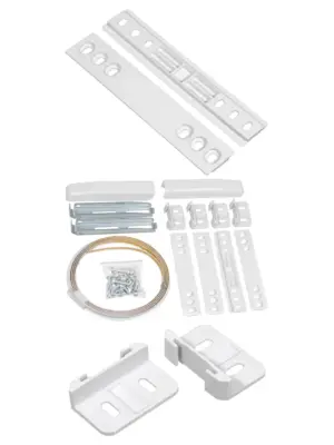 Lamona Refrigerator Door Slider Kit – 4 Mounting Brackets Easy Install
