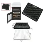 Lamona Small Oven Grill Pan with Drip Tray & Insert – 355×280 mm