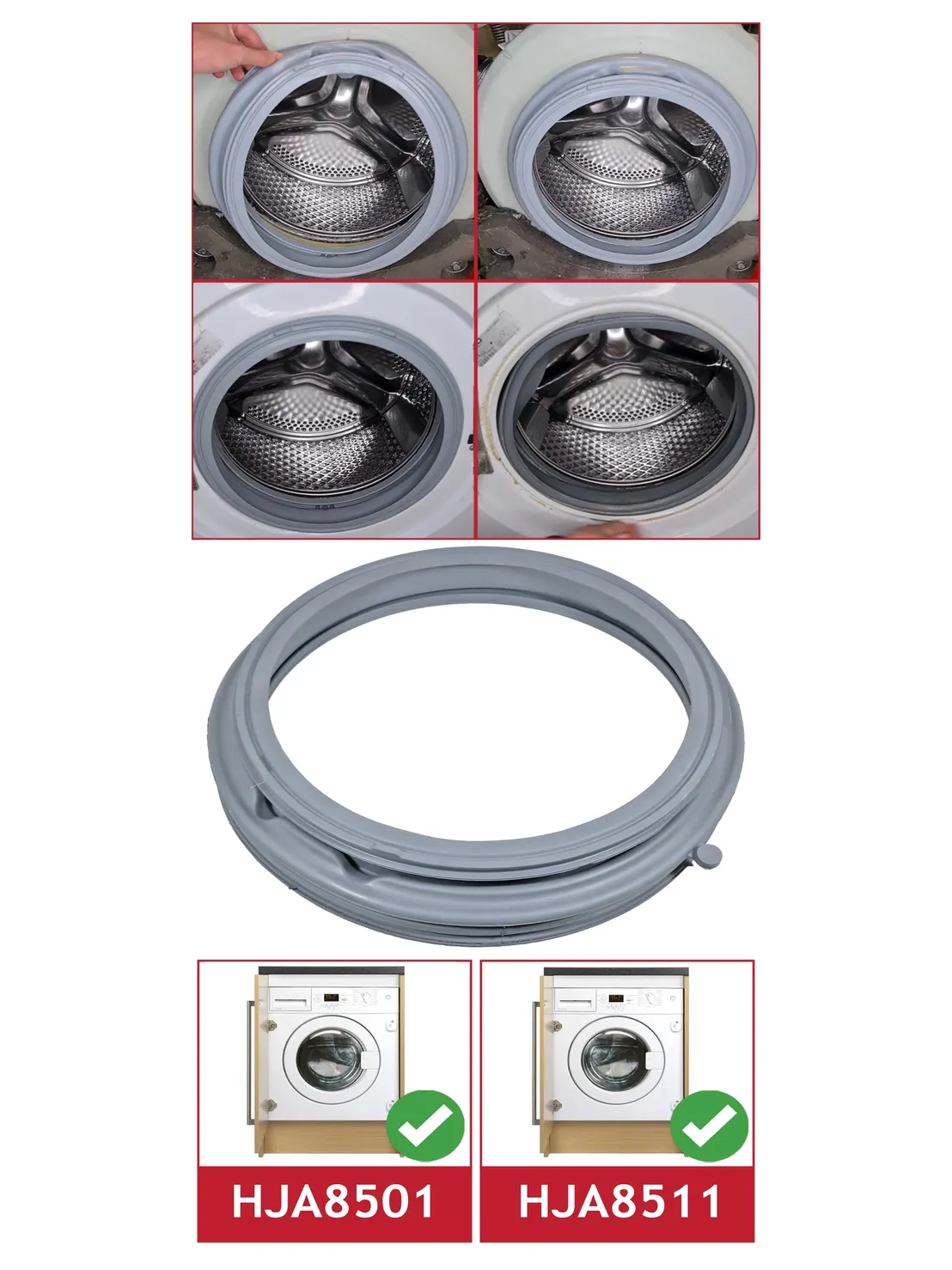 Lamona Washing Machine Door Seal for HJA8501/HJA8511 TA80000