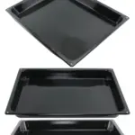 Large Deep Non‑Stick Enamel Roasting Pan – Oven Baking Tray