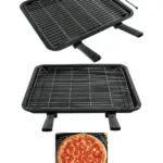 Large Enamel Grill Tray & Rack for Belling Ovens – 370×440 mm