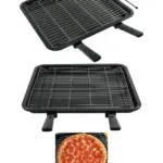 Large Enamel Grill Tray & Rack for Bosch Oven – 370×440 mm