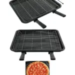 Large Enamel Grill Tray & Rack for IKEA Oven – 370×440 mm