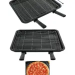 Large Non-Stick Enamel Grill Tray & Rack for Diplomat Oven 370×440mm